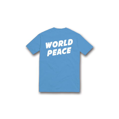ORIGINAL TEE / WHITE ON BLUE - World Peace Initiative
